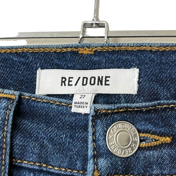 Re/Done 90s High Rise Ankle Crop Comfort Low Stretch Denim Jeans Women’s 27 - Picture 5 of 14